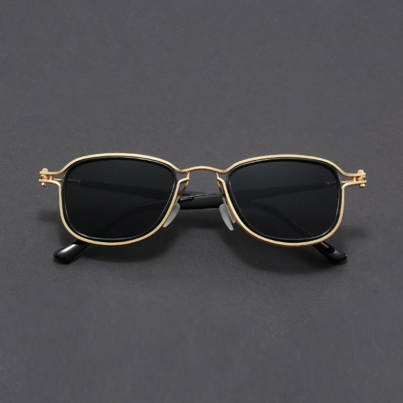 Fashion Sunglasses European and American Metal Small Square Round Korean Sun Glasses for Men Retro Square Sunglass Gafas De Sol