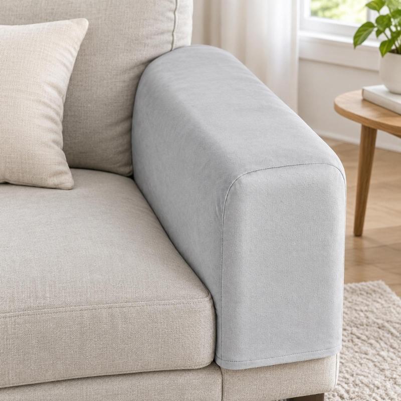 2PCS Elastic Armrest Covers For Sofas Couch Nonslip Design Fit Most Furniture Sofa Arm Slipcovers Arm Chair Protectors