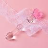 Heart Secret Key Glass Massage Wand - Female Anal & Vaginal Masturbation Device