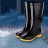 DAXTE Herren Rutschfeste Arbeits-Regenstiefel mit Fleece-Futter