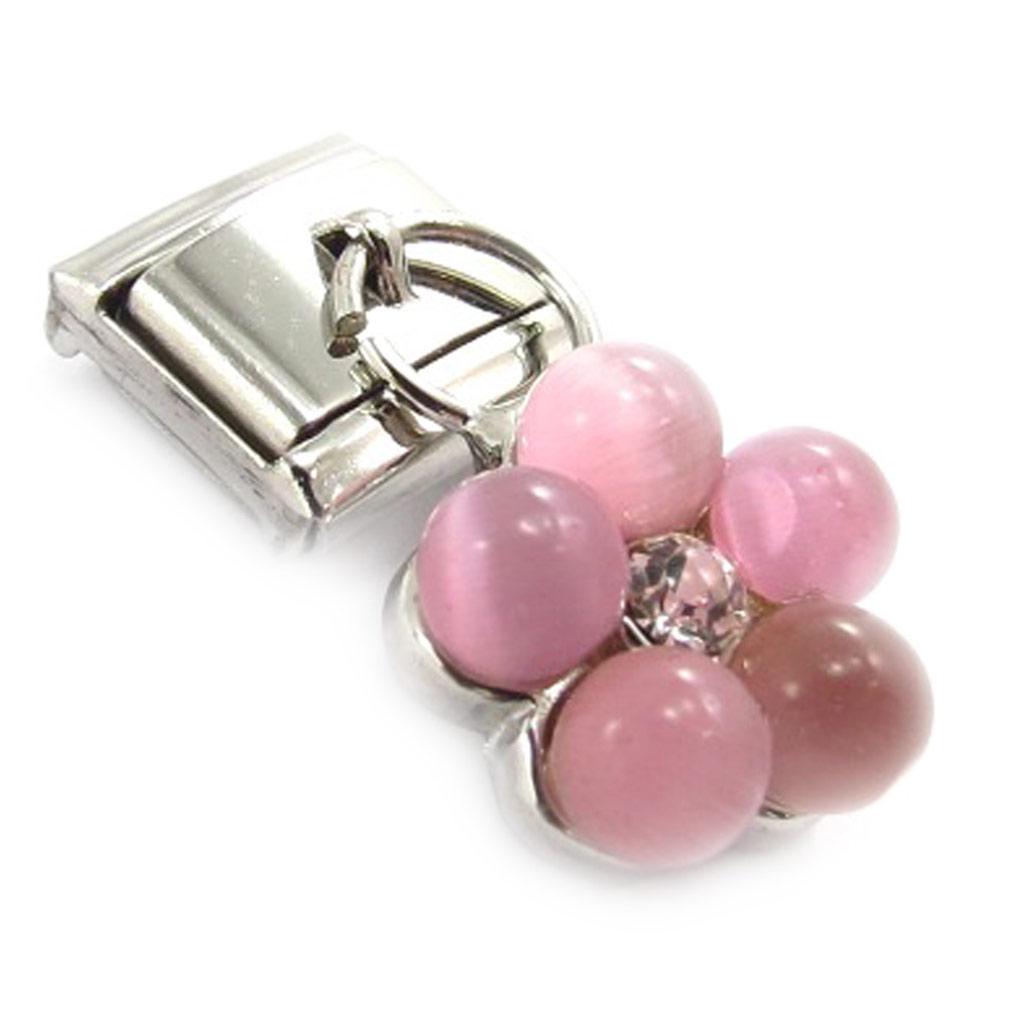 Les Trésors De Lily [C9806] - Pink 'Perlée Flower' Knit