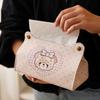 Creative Leather Cartoon Tissue Box with Cat & Dog Print for Home & Car Use