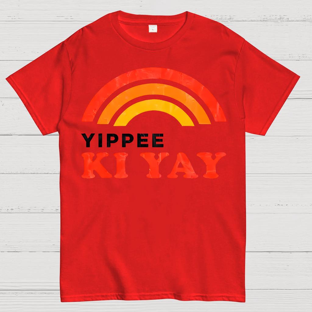 Bruce Willis Yippee Ki Yay Rainbow Cotton Summer Casual Cool Loose T-Shirt