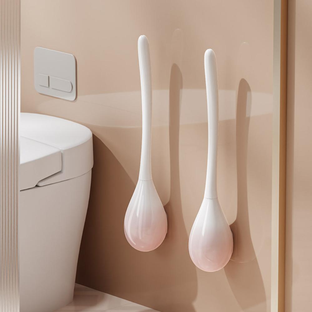 

Настенный очиститель для унитаза с длинной ручкой, набор бесшовных чистящих щеток, аксессуары для ванной комнаты