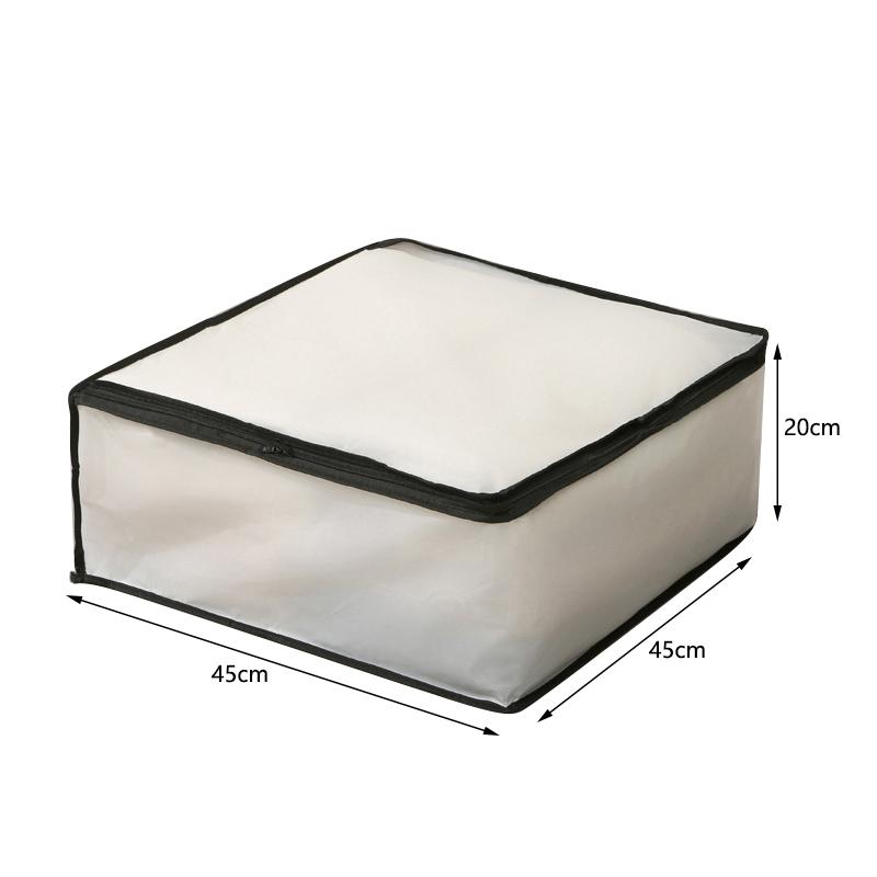 PEVA Waterproof Quilt Storage Bag Large Capacity Clothing Storage Bag Under Bed Quilt Dustproof Bag Wardrobe Organizer