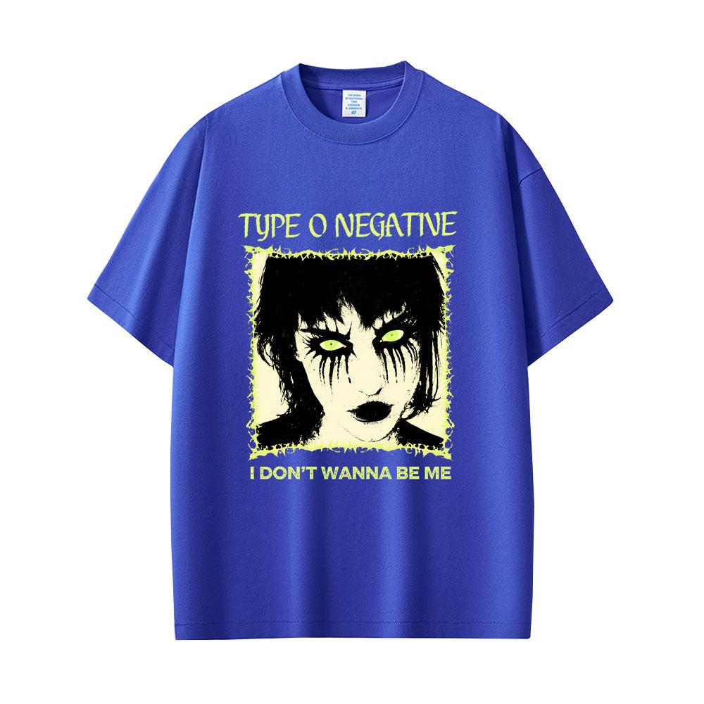 Rock Band Type O Negative I Don't Wanna Be Me Grafik T-Shirt Unisex Damen Vintage Gothic Metal T-Shirt Herren 90er Übergroße T-Shirts