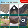 Brown Perforated Sunshade Net - Thick, Encrypted for Heat Insulation and Light Blocking, Ideal for Courtyard and Rooftop Gardening.