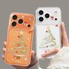 Delivery Apple Christmas 17 Tree 13 New Year 16promax for Iphone15 Transparent Soft 14 Cartoon Mobile Phone Case