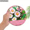 Daisy Pink Wooden Sign for Garden Decor - Charming Decorative Plaque for Home, Office, Yard, Porch Decor