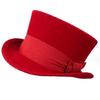 Gentlemen Top Hat Wool Fedora Hat Gift for Boyfriend Top Hat Short Brim