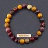 Beaded bracelet powder crystal garnet natural stone tiger's eye stone bead string natural crystal bracelet design