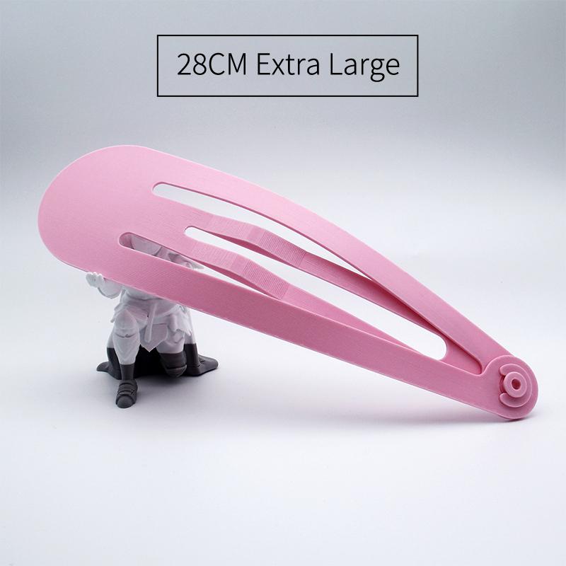 Cute Strawberry Curtain Clips Extra Large Hair Claw Kawaii Polka Dot Design Hairpin for Thick Long Hair Daily Styling