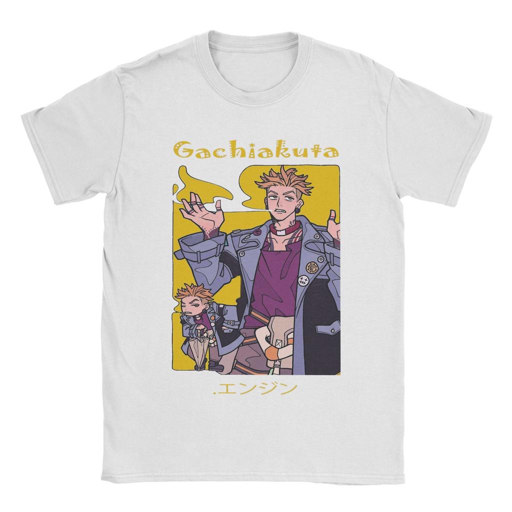 Enjin Gachiakuta Anime Men's T Shirt  Novelty Tees Short Sleeve O Neck T-Shirts 100% Cotton Summer Clothes