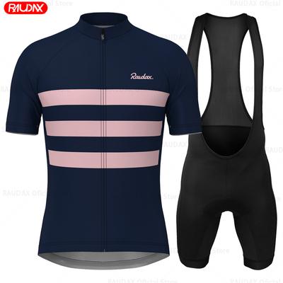 2025 Raudax Ciclismo Yonth Summer Short Sleeve Cycling Jersey Breathable Maillot Ciclismo Hombre Cycling Clothing Set