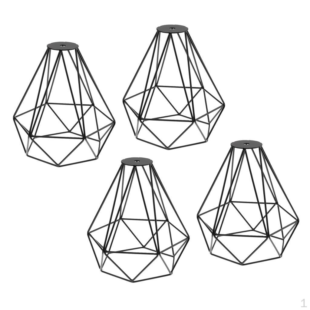 4x Vintage Metal Lamp Guard For Pendant Holders Ceiling Fixture