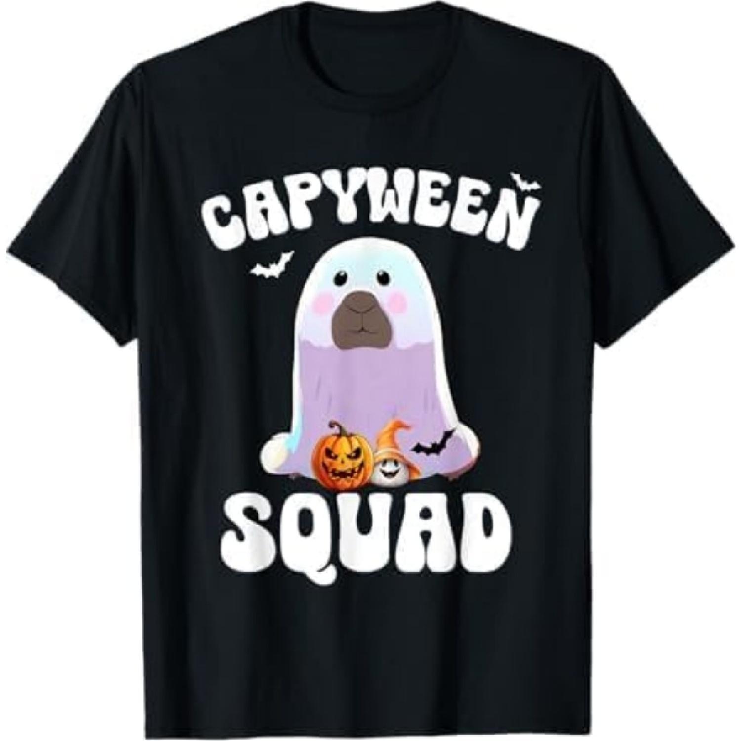 

Capyween Funny Halloween Capybara T-Shirt BAOANH Mens Womens Tank Top Sweatshirt Hoodie Longsleeve Black XXXXXL різнокольоровий