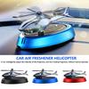 Solar Car Fragrance Helicopter Car Air Freshener Ornaments Decor Interior Decoration Solar Rotating Aroma Diffuser for Office