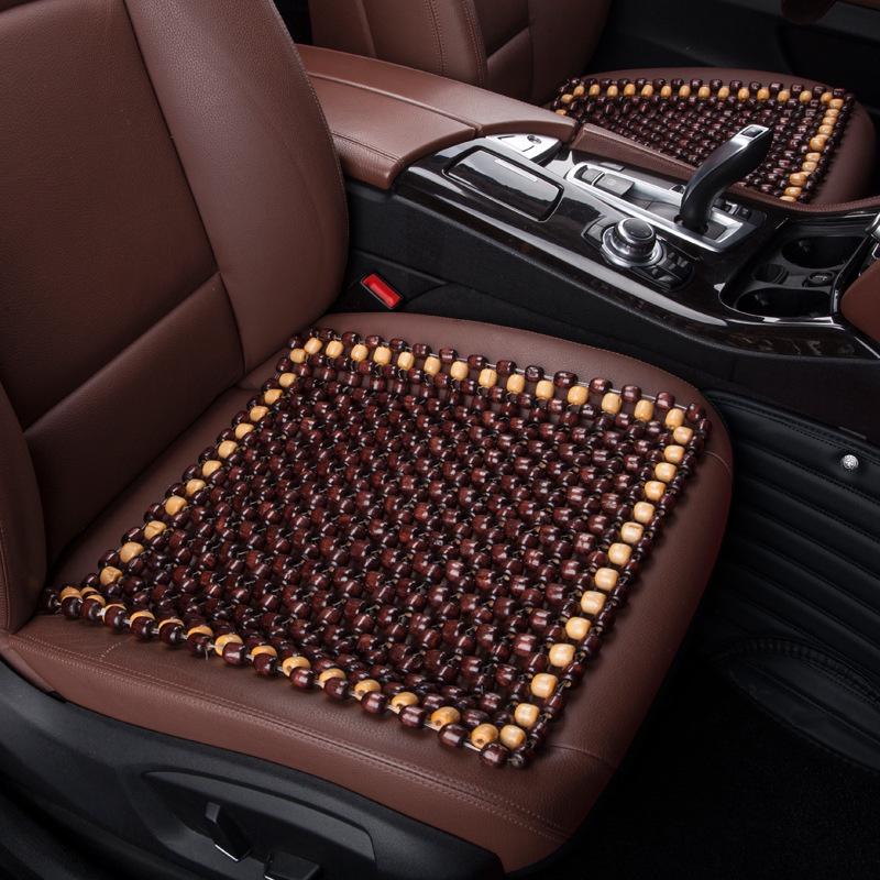 XB161 Universal Summer Wooden Bead Seat Cushion - Breathable, Cool, No Backrest, Four-Season Use