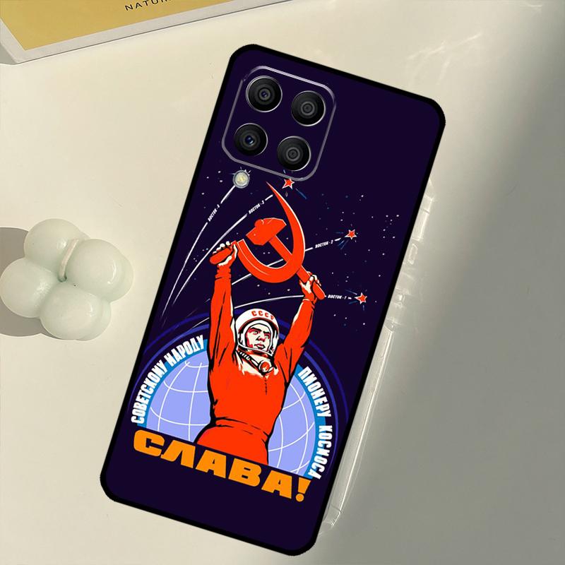 Red Soviet Union USSR Flag For Samsung Galaxy M33 M13 M14 M12 M32 M52 M31 M55 M15 M11 M21 M35 M53 M34 M54 M06 M16 Case