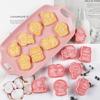Christmas Cookie Pastry Cutter Set Festival Cookie Cutters for Christmas Baking High Heat Resistant Biscuits Mould