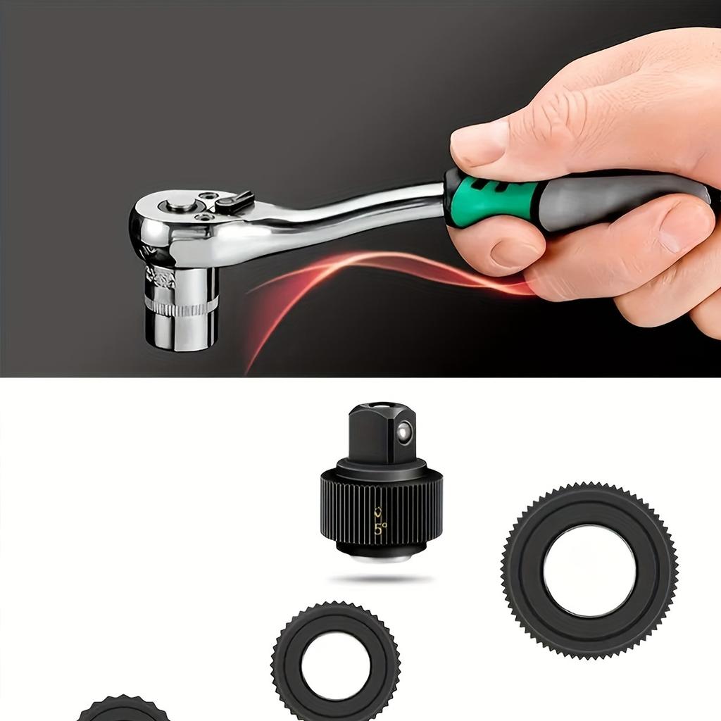 28-Piece Drive Socket Set 1/4",CR-V Metric Sockets with Quick-Release Ratchet Wrench, Sockets Set for Car Repair