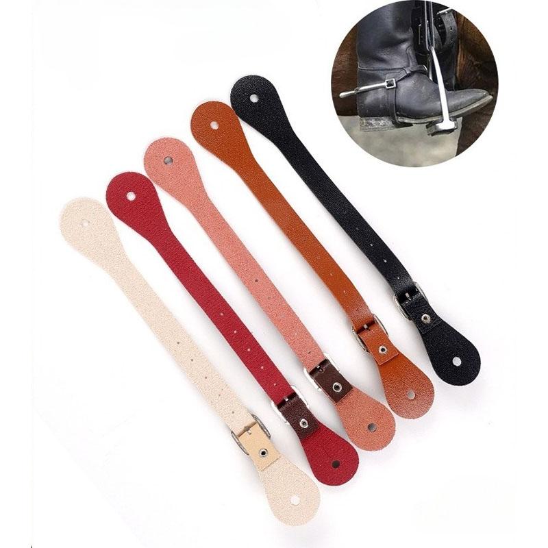 1PC Durable Equestrian Adjustable British Boot Straps Premium Women Men Spur Straps for Horse Riding Accessories