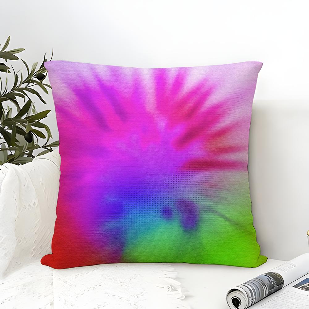 Vintage Gradient Tie-dye Pillow Case linen pillow case sofa home decor cushion cover cushion cove