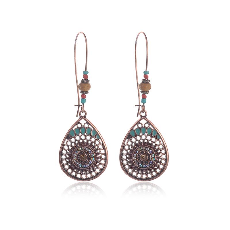 Retro Water Drop Earrings - European  American Fashion Jewelry Trends Alloy