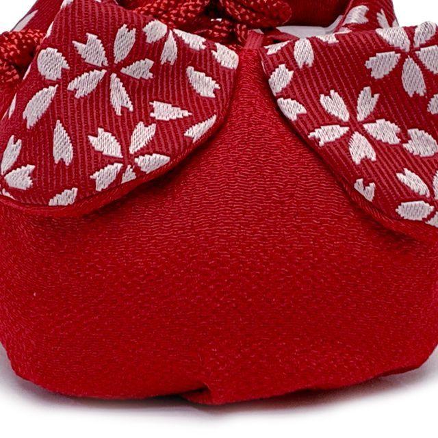 Used Shichi-Go-San Drawstring Purse, Kyoto Nishijin, Luxury Children's Drawstring, For Children's Kimonos and Hakamas, Crepe Fabric, Comes in a