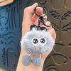 Starry Eyes Rabbit Plush Keychain – Cute Portable Doll Pendant for Girls