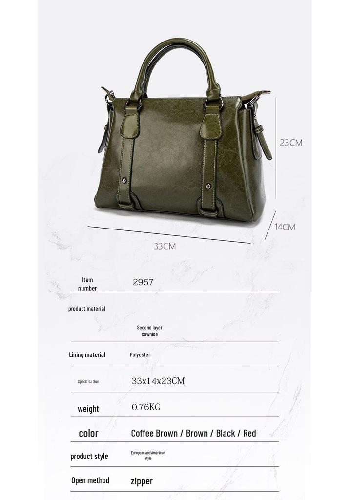 2024 Women's Genuine Leather Retro Crossbody & Shoulder Bag
