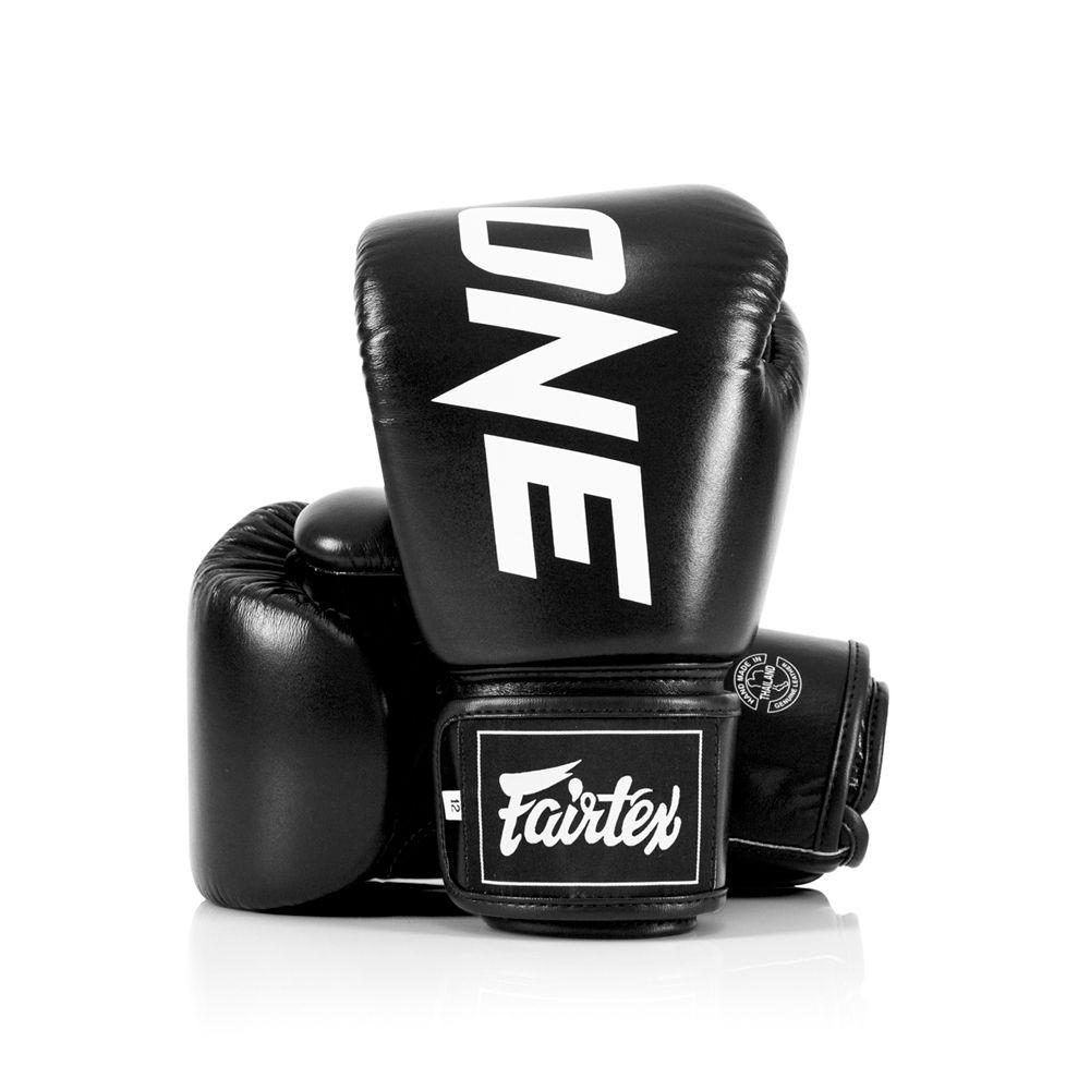 Fairtex Echte Leder Boxhandschuhe BGV1 ONE Schwarz 14oz