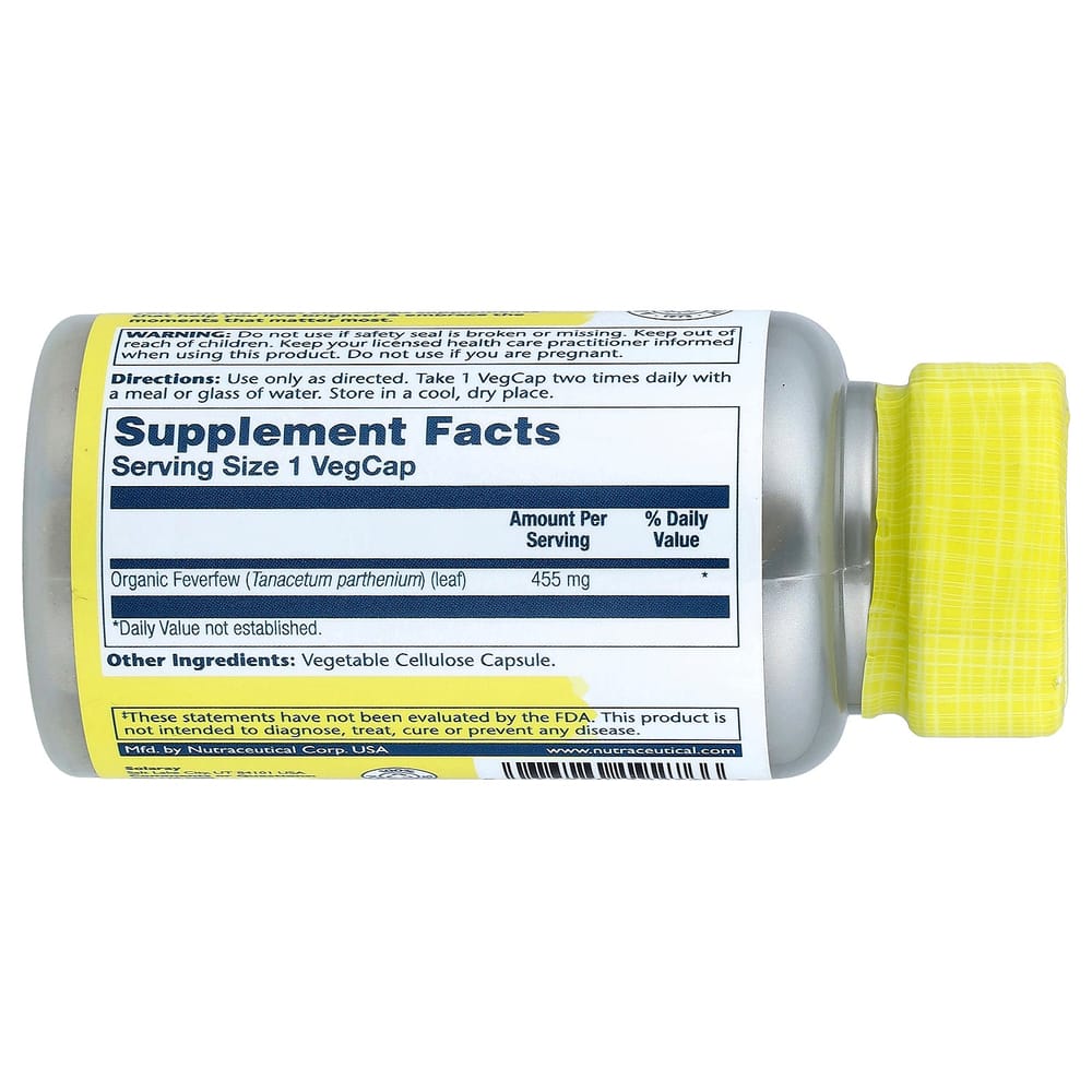 Solaray Mutterkraut 455mg Veg-Kapseln, 100 Stück