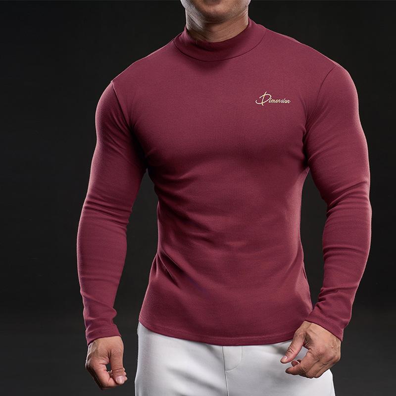 

New Autumn and Winter Sports Long-sleeved Men s Loose Quick-drying T-shou Running Basketball Training Tight Fitness Suit XXXXL