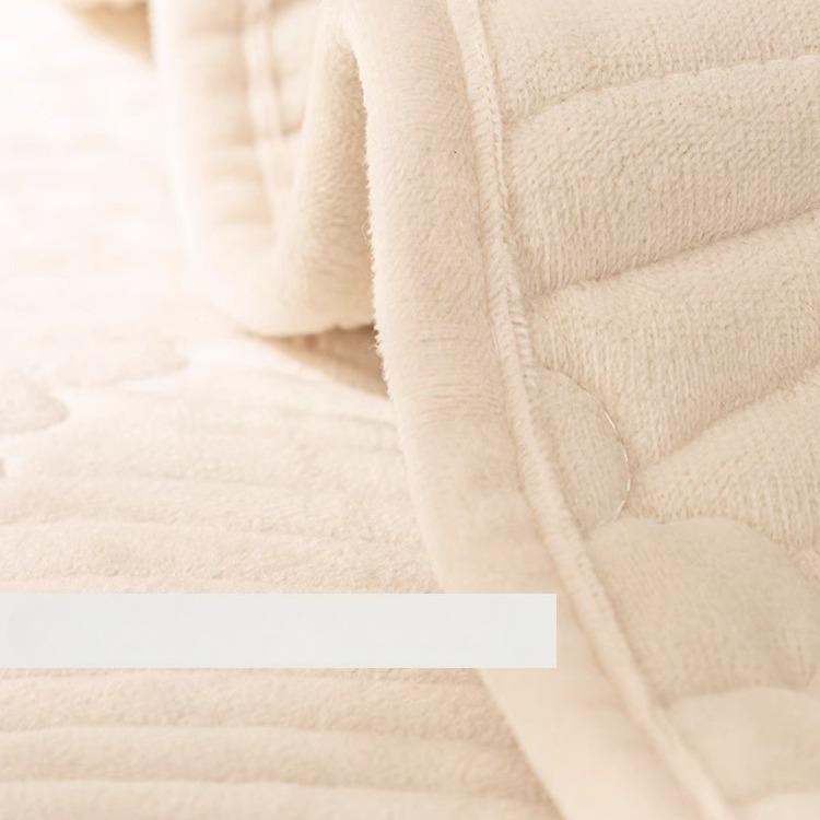 Sofa Cushion Winter Thickened Short Plush Non-Slip Leather Cushion Flannel Winter Style Sets Cover Cloth
