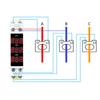 Din 35mm Standard Guide Rail Tools Long Three-phase Ammeter