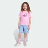 adidas Girls' Minecraft Trefoil Sports Short Sleeve Set