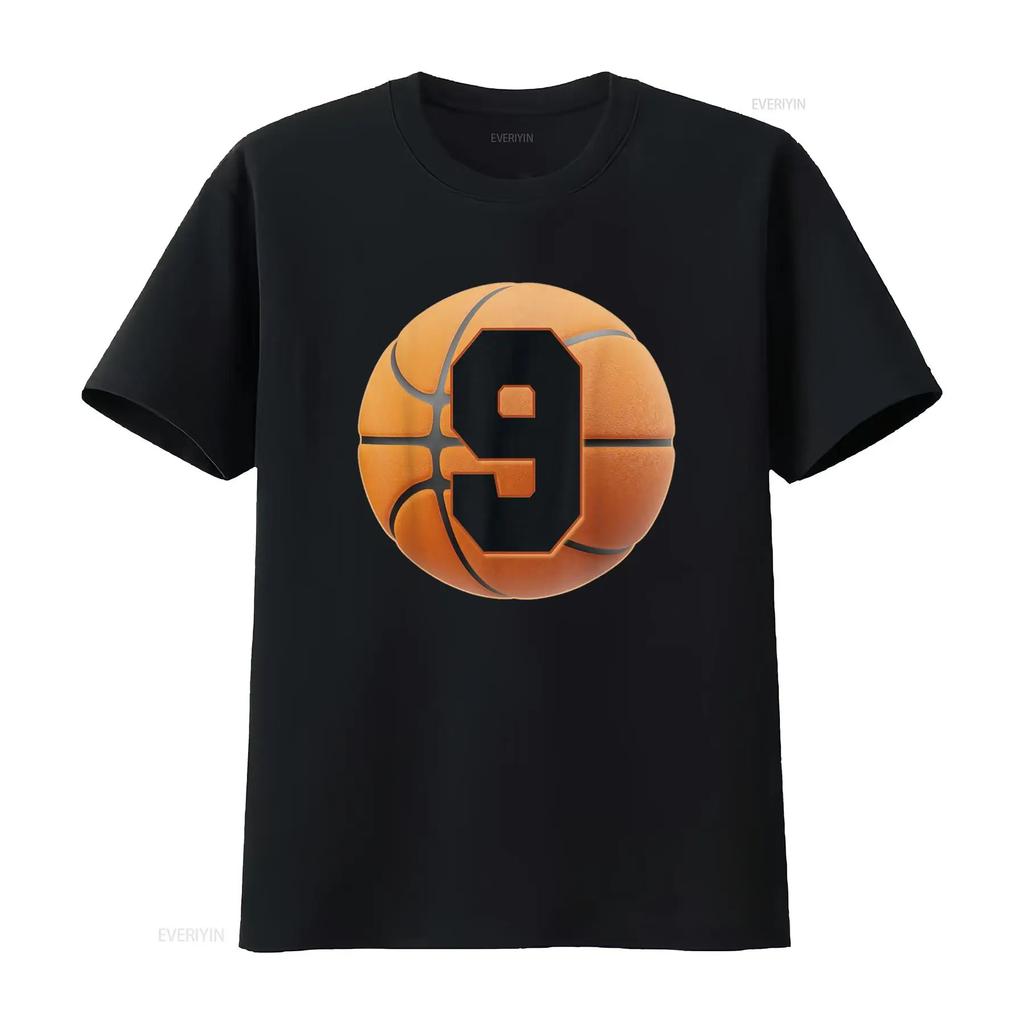kids 9 year Old Birthday T Shirt Boys basketball 9th vintage Washed Unisex Slightly designer clothes Stylish