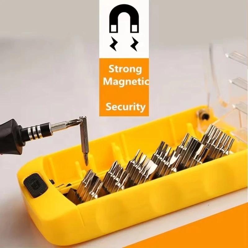 37 In 1 Multifunctional Chrome Vanadium Steel Household Telecommunications Screwdriver Set, Mobile Phone Glasses Repair Tool