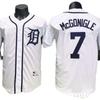 Detroit Tigers 7 McGonigle Camiseta de Béisbol Blanca Unisex Uniforme Deportivo Partido de Práctica Ropa para Aficionados
