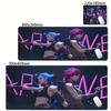 XXL Mouse Pad Laptop Colorful Graffiti Keyboard Pad Computer League of Legends Arcane Deskmat Anime Girl Mousepad Jinx Table Mat