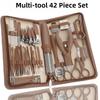 28/42 Pcs Multi-tool Manicure Set Cutters Nail Clipper Set Household Stainless Steel Ear Spoon Pedicure Scissors Tool For Beauty