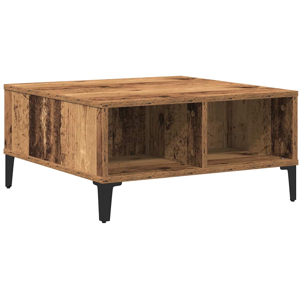 Coffee Table Reclaimed Wood Look 60 X 60 X 30 Cm