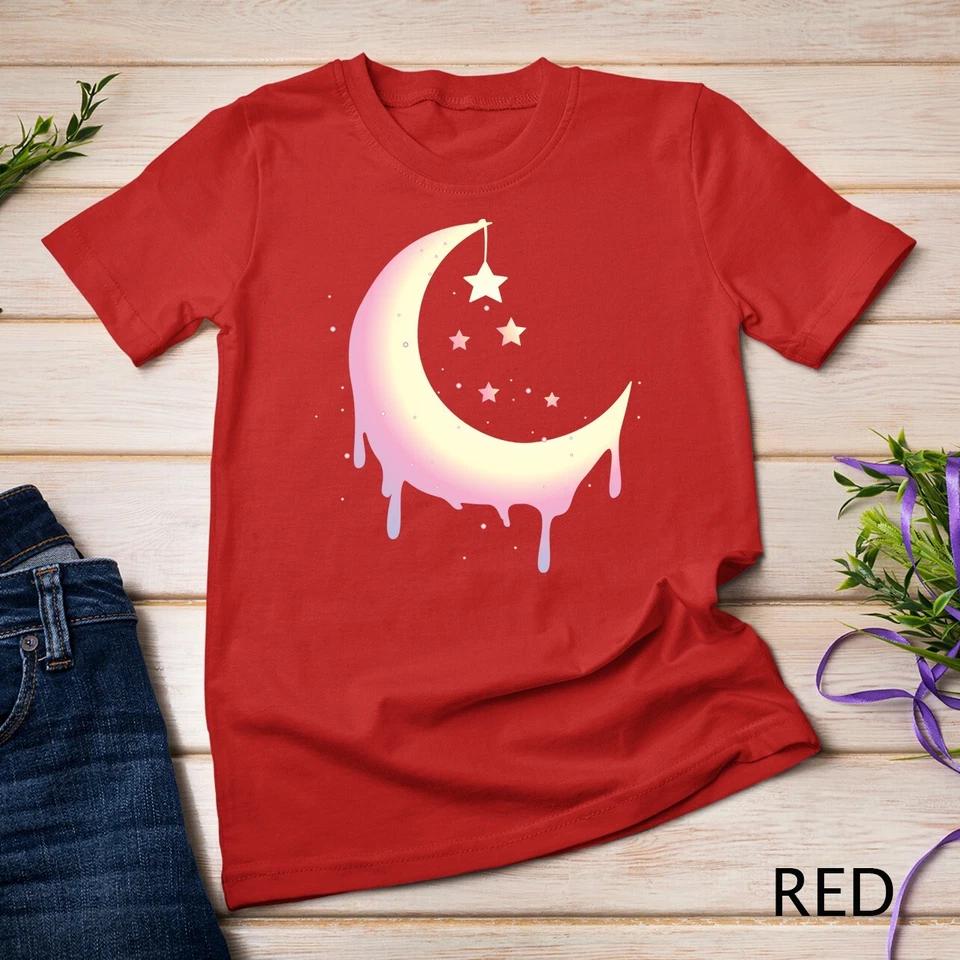 Pastel Moon Goth Vaporwave Unisex T-shirt 8 XL