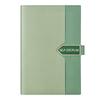 (can Engrave Logo) A5 Business Buckle Notepad, Student Subject Notebook, Leather Cover, Thickened Lined Inner Pages Meeting Minutes, Travel Log