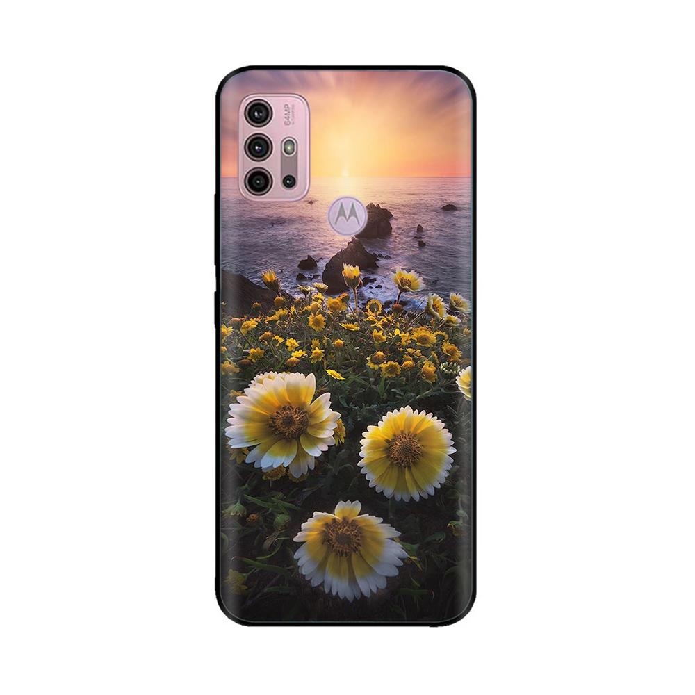 For Motorola Moto G20 Case XT2128-1 XT2128-2 Cover Cute Cartoon Painted Soft Silicone Phone Case For Moto G10 G30 G20 G60 Capa