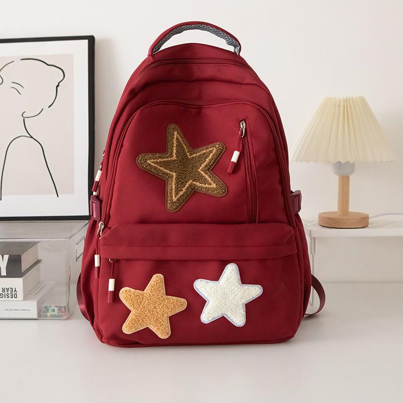 Backpack for Female College Students, Niche Design Sense, Large Capacity Backpack for Female Stars, New High School and Junior High School Backpack