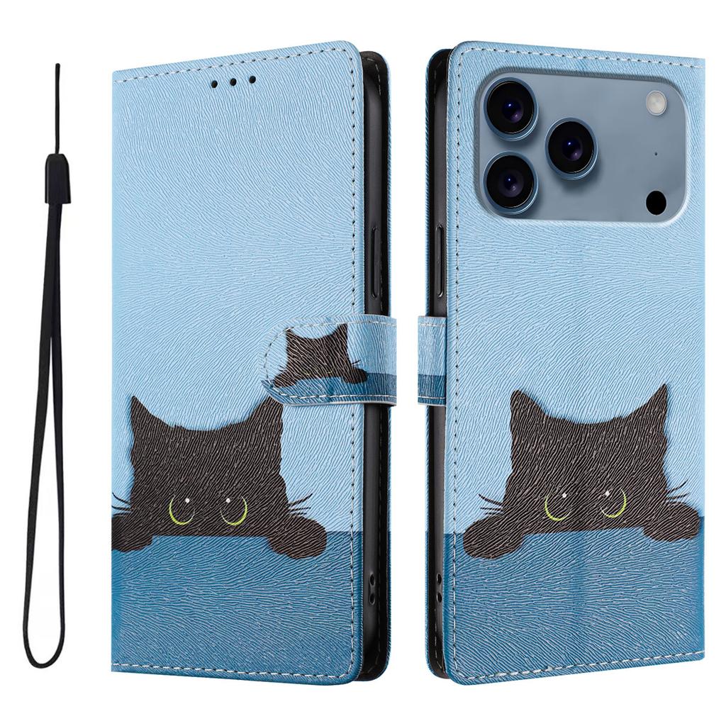 Printed Cartoon Magnetic Leather Wallet Case for IPhone 17 Air 16 16e 15 14 13 12 Mini 11 Pro XS XR Max Plus Cases Phone Cover