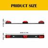 Stainless Steel Red LED ID Bar Light Boat Truck Trailer Marker Tail Lights ABS