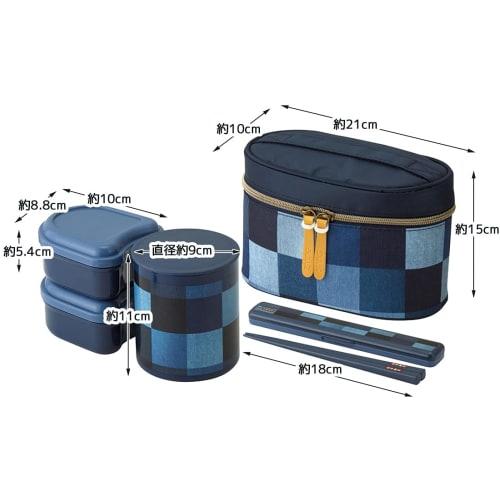 Skater Antibacterial Insulated Lunch Box, Denim, Large Capacity, 920ml (KCLJC9AG-A)